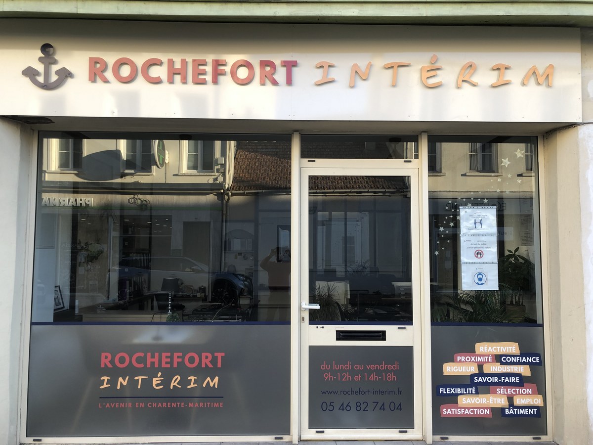 Les bureaux de l'agence Rochefort Intérim